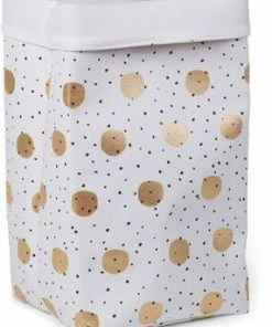Childhome Oppbevaringsboks Stor, Gold Dots