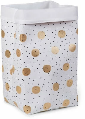 Childhome Oppbevaringsboks Stor, Gold Dots 1 Childhome Oppbevaringsboks Stor, Gold Dots