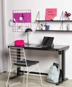 JLY Future Justerbart Skrivebord Med Glasskive, Svart -jollyroom Butikk ET118 N 3820 3a