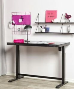 JLY Future Justerbart Skrivebord Med Glasskive, Svart -jollyroom Butikk ET118 N 3820 3b