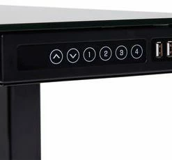 JLY Future Justerbart Skrivebord Med Glasskive, Svart -jollyroom Butikk ET118 N 3820 4d