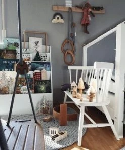 Alice & Fox Nova Gulvbokhylle, Hvit -jollyroom Butikk FNS003 White 2194 3b