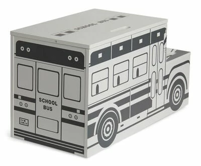 Alice & Fox Lekekasse Skolebuss, Svart/Hvit 3 Alice & Fox Lekekasse Skolebuss, Svart/Hvit - Bilde 3