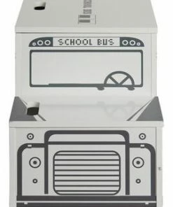 Alice & Fox Lekekasse Skolebuss, Svart/Hvit 10 Alice & Fox Lekekasse Skolebuss, Svart/Hvit -jollyroom Butikk FS272 W 2194 4c