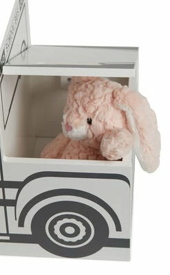 Alice & Fox Lekekasse Skolebuss, Svart/Hvit 6 Alice & Fox Lekekasse Skolebuss, Svart/Hvit - Bilde 6