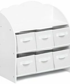 Alice & Fox Kommode Med 6 Skuffer, Hvit