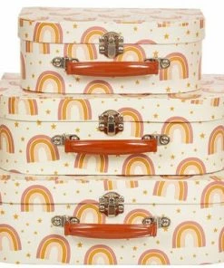 Sass & Belle Veske I Regnbuemønster - Tre Deler -jollyroom Butikk GIF109 3412 4a