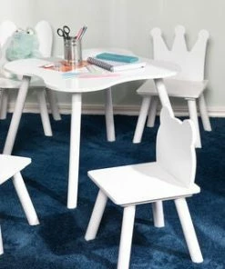 Alice & Fox Bord Og Stol Dyr, Hvit -jollyroom Butikk HT 14611 2194 3b