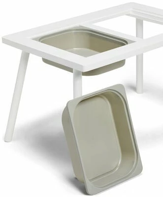 Alice & Fox Bord Og Stol Med Oppbevaring, Hvit 7 Alice & Fox Bord Og Stol Med Oppbevaring, Hvit - Bilde 7