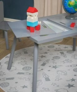 Alice & Fox Bord Og Stol Med Oppbevaring, Grå -jollyroom Butikk HT14613 grey 2194 3b