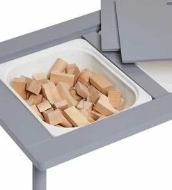 Alice & Fox Bord Og Stol Med Oppbevaring, Grå -jollyroom Butikk HT14613 grey 2194 4c