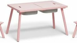 Alice & Fox Bord Og Stol Med Oppbevaring, Rosa