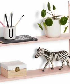 Alice & Fox Vegghylle Triangle 2-Plan, Rosa -jollyroom Butikk HW 042 Pink 2256 3a