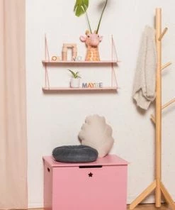 Alice & Fox Vegghylle Triangle 2-Plan, Rosa -jollyroom Butikk HW 042 Pink 2256 3b