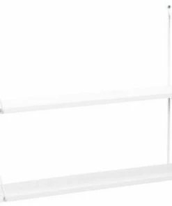 Alice & Fox Vegghylle Triangle 2-Plan, Hvit