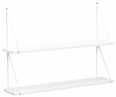 Alice & Fox Vegghylle Triangle 2-Plan, Hvit 1 Alice & Fox Vegghylle Triangle 2-Plan, Hvit