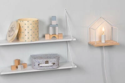 Alice & Fox Vegghylle Triangle 2-Plan, Hvit 2 Alice & Fox Vegghylle Triangle 2-Plan, Hvit - Bilde 2