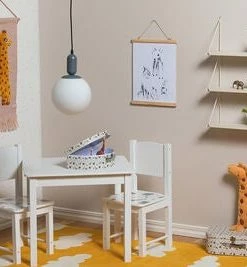 Alice & Fox Vegghylle Triangle 3-Plan, Beige -jollyroom Butikk HW 050 BEIGE 2256 3a