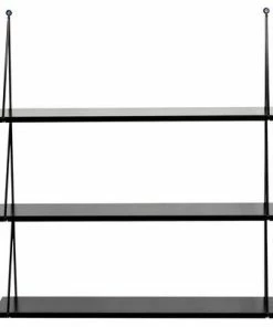 Alice & Fox Vegghylle Triangle 3-Plan, Svart -jollyroom Butikk HW 050BLK 2256 4a