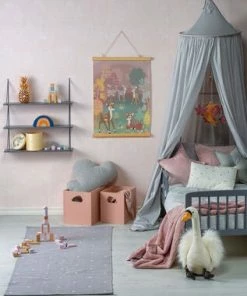 Alice & Fox Vegghylle Triangle 3-Plan, Grå -jollyroom Butikk HW 050GREY 2256 3b