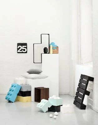 LEGO Oppbevaring Med Knagg 3-pack Grå/Svart/Hvit 2 LEGO Oppbevaring Med Knagg 3-pack Grå/Svart/Hvit - Bilde 2