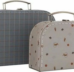 OYOY Mini Pappkofferter, Blue/Clay -jollyroom Butikk M107069 3152 4a