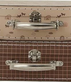 OYOY Mini Oppbevaringsvesker, Caramel/Powder