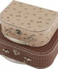 OYOY Mini Oppbevaringsvesker, Caramel/Powder -jollyroom Butikk M107070 3152 4b