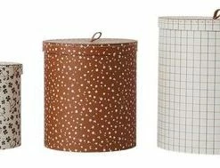 OYOY Oppbevaringsbokser, Rund, Mix 3-pack