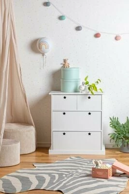 Alice & Fox Kommode, Hvit 3 Alice & Fox Kommode, Hvit - Bilde 3