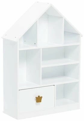 Alice & Fox Bokhylle Med Skuff Princess, Hvit 1 Alice & Fox Bokhylle Med Skuff Princess, Hvit