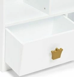 Alice & Fox Bokhylle Med Vindu Princess, Hvit -jollyroom Butikk PH13C045 3625 4c