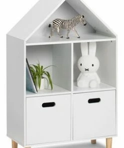 Alice & Fox Kommode Hus 2-etasjer, Grå -jollyroom Butikk SD TriBK202L GREY 2675 4i