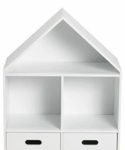 Alice & Fox Kommode Hus 2-etasjer, Hvit -jollyroom Butikk SD TriBK202L WHITE 2675 4i