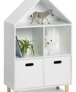 Alice & Fox Kommode Hus 2-etasjer, Hvit -jollyroom Butikk SD TriBK202L WHITE 2675 4j