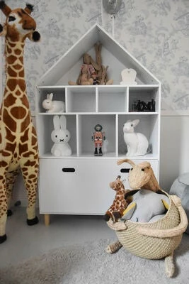 Alice & Fox Kommode Hus 3-plan, Hvit 2 Alice & Fox Kommode Hus 3-plan, Hvit - Bilde 2