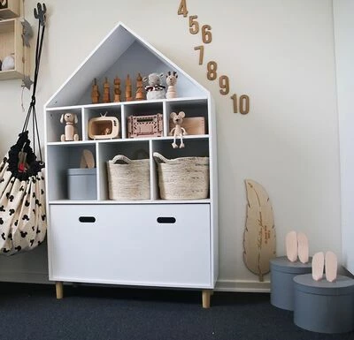 Alice & Fox Kommode Hus 3-plan, Hvit 4 Alice & Fox Kommode Hus 3-plan, Hvit - Bilde 4