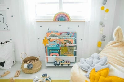 Alice & Fox Bokhylle Kanvas, Hvit 2 Alice & Fox Bokhylle Kanvas, Hvit - Bilde 2