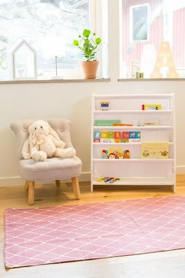 Alice & Fox Bokhylle Kanvas, Hvit 3 Alice & Fox Bokhylle Kanvas, Hvit - Bilde 3