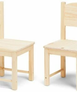 JLY Classic Bord Med 2-pack Stoler, Tre -jollyroom Butikk SDTC003 Natural 4c