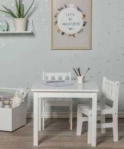 Alice & Fox Bord Og Stol, Hvit -jollyroom Butikk SDTC005 White 2675 3a