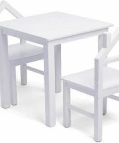 JLY House Bord Og Stoler, Hvit