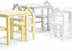 JLY House Bord Og Stoler, Hvit -jollyroom Butikk SHIDA017008 WHITE 2675 4e