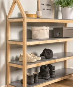 Alice & Fox Gulvbokhylle House Of Oslo, Grå 10 Alice & Fox Gulvbokhylle House Of Oslo, Grå -jollyroom Butikk SHIDA21001 Grey Natural 2675 3b