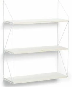 Minitude Vegghylle Brooklyn 3-Plan, Natur/Hvit