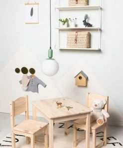 Minitude Vegghylle Brooklyn 3-Plan, Natur/Hvit -jollyroom Butikk SHIDAM10A 3L White Natural 2675 3a