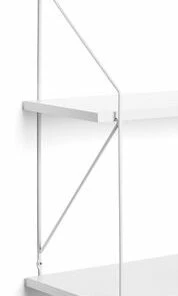 Alice & Fox Vegghylle 120cm, Grå -jollyroom Butikk SHIDAM10B 2L 120cm GREY 2675 4a