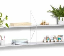 Alice & Fox Vegghylle 160cm, Lysegrå -jollyroom Butikk SHIDAM10B 2L 160cm GREY 2675 3a