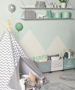 Alice & Fox Vegghylle 160cm, Lysegrå -jollyroom Butikk SHIDAM10B 2L 160cm GREY 2675 3c