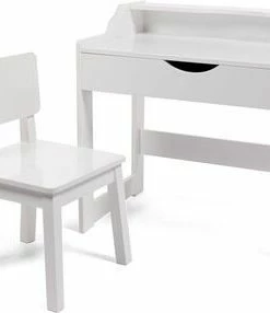 Cloudberry Castle Skrivebord Og Stol, Hvit